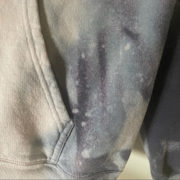 Hand dyed bleached Orcas Island San Juan islands oversized hoodie sweatshirt - Picture 12 of 15